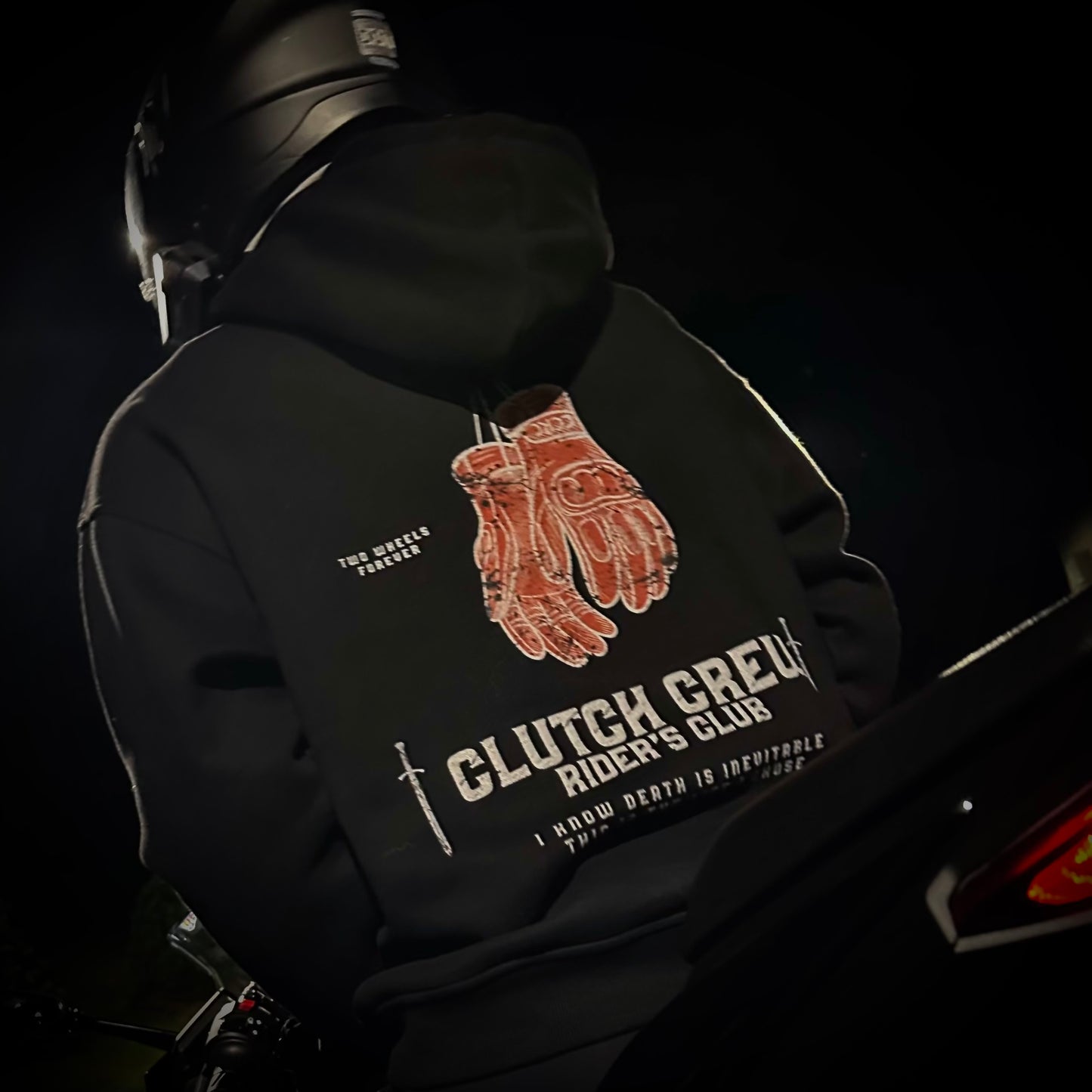 Gloves Hoodie - Jet Black