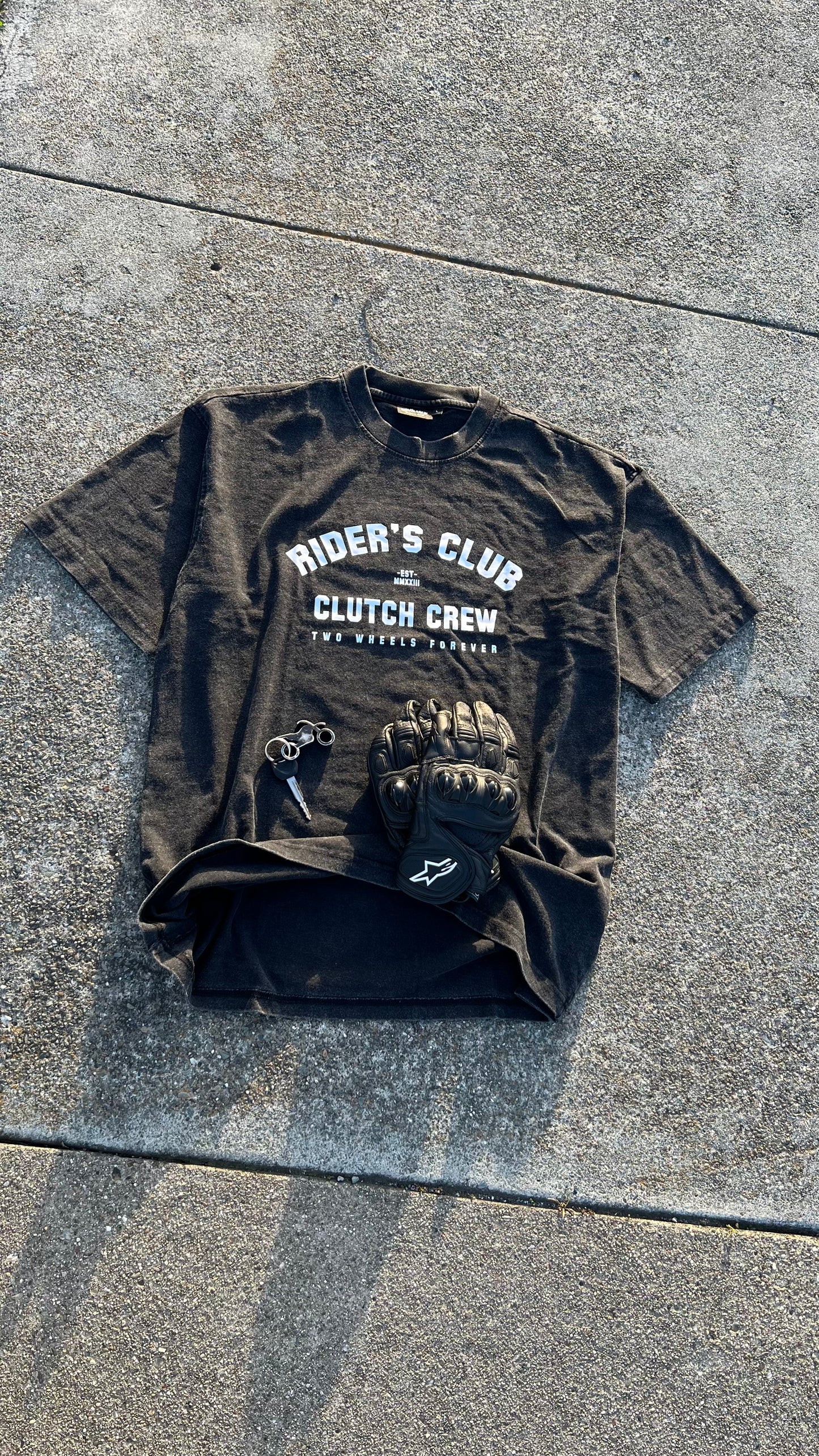 Rider's Club Tee Vintage Black