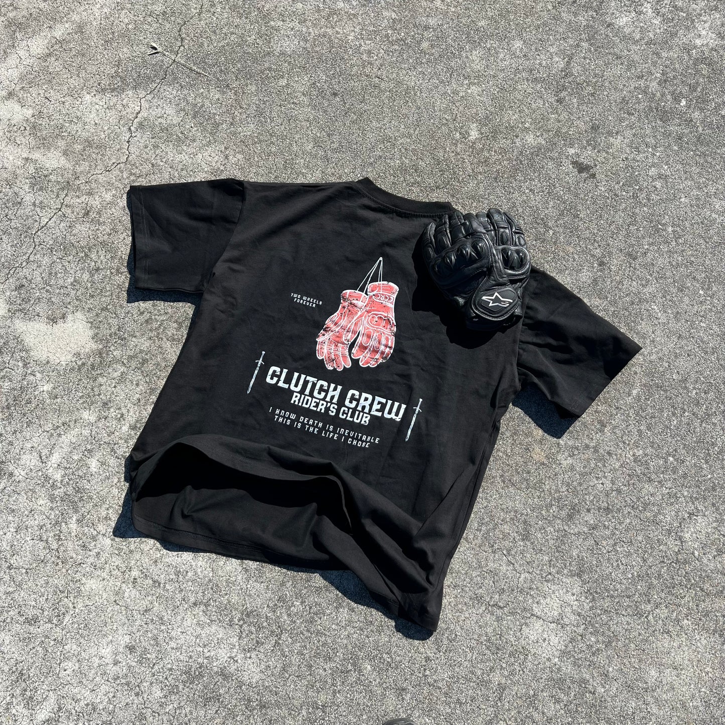 Gloves T Shirt - Jet Black