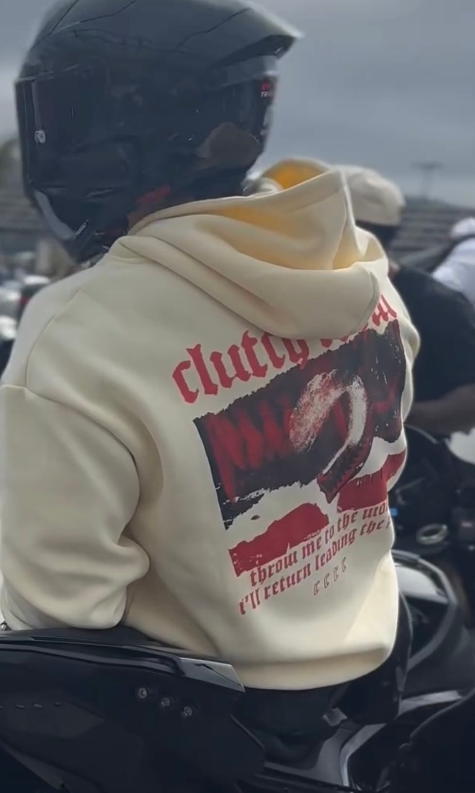 Wolves Hoodie - Cream