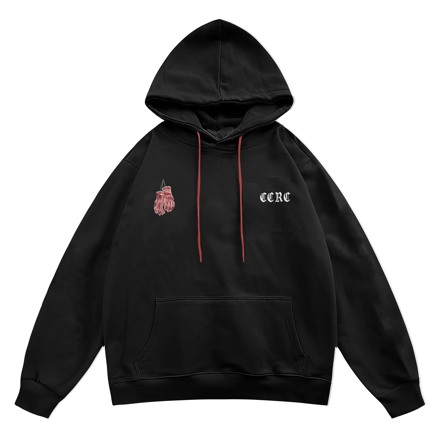 Gloves Hoodie - Jet Black