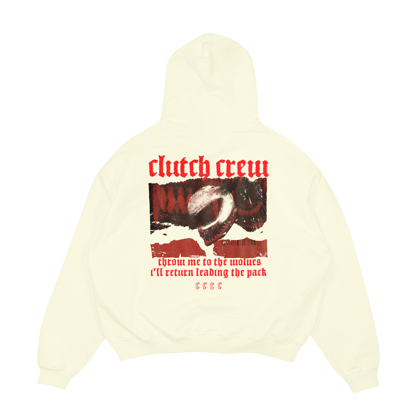Wolves Hoodie - Cream