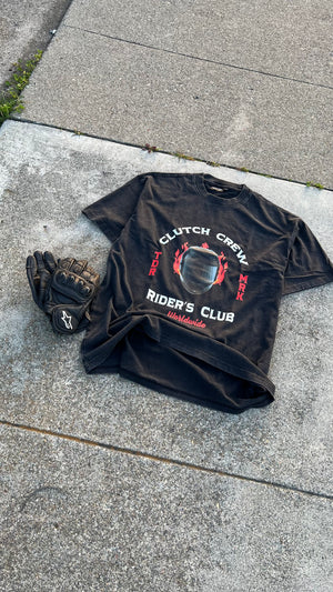 Riders Club Worldwide T Shirt Vintage Black