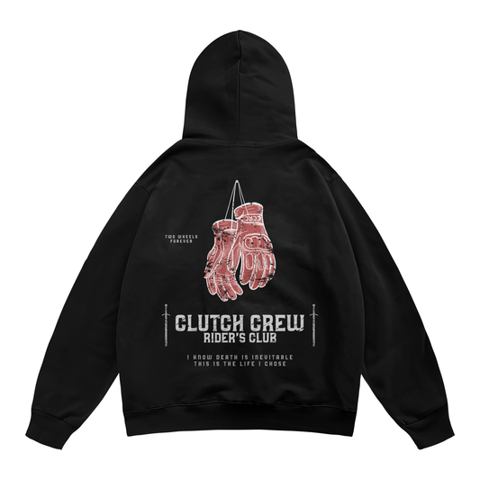 Gloves Hoodie - Jet Black
